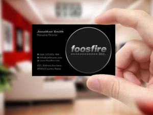 Business Card Design by Creations Box 2015 for Foos Fire, Inc. | Design: #20947304