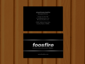 Business Card Design by Creations Box 2015 for Foos Fire, Inc. | Design: #20949720
