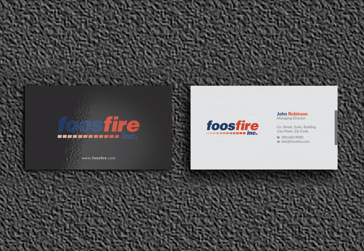 Business Card Design by OxonoArt for Foos Fire, Inc. | Design #20929678