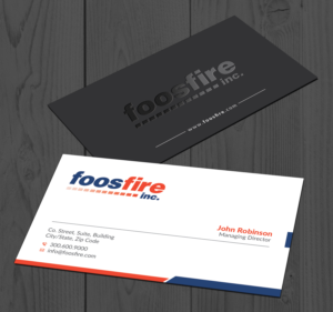 Business Card Design by OxonoArt for Foos Fire, Inc. | Design: #20930159