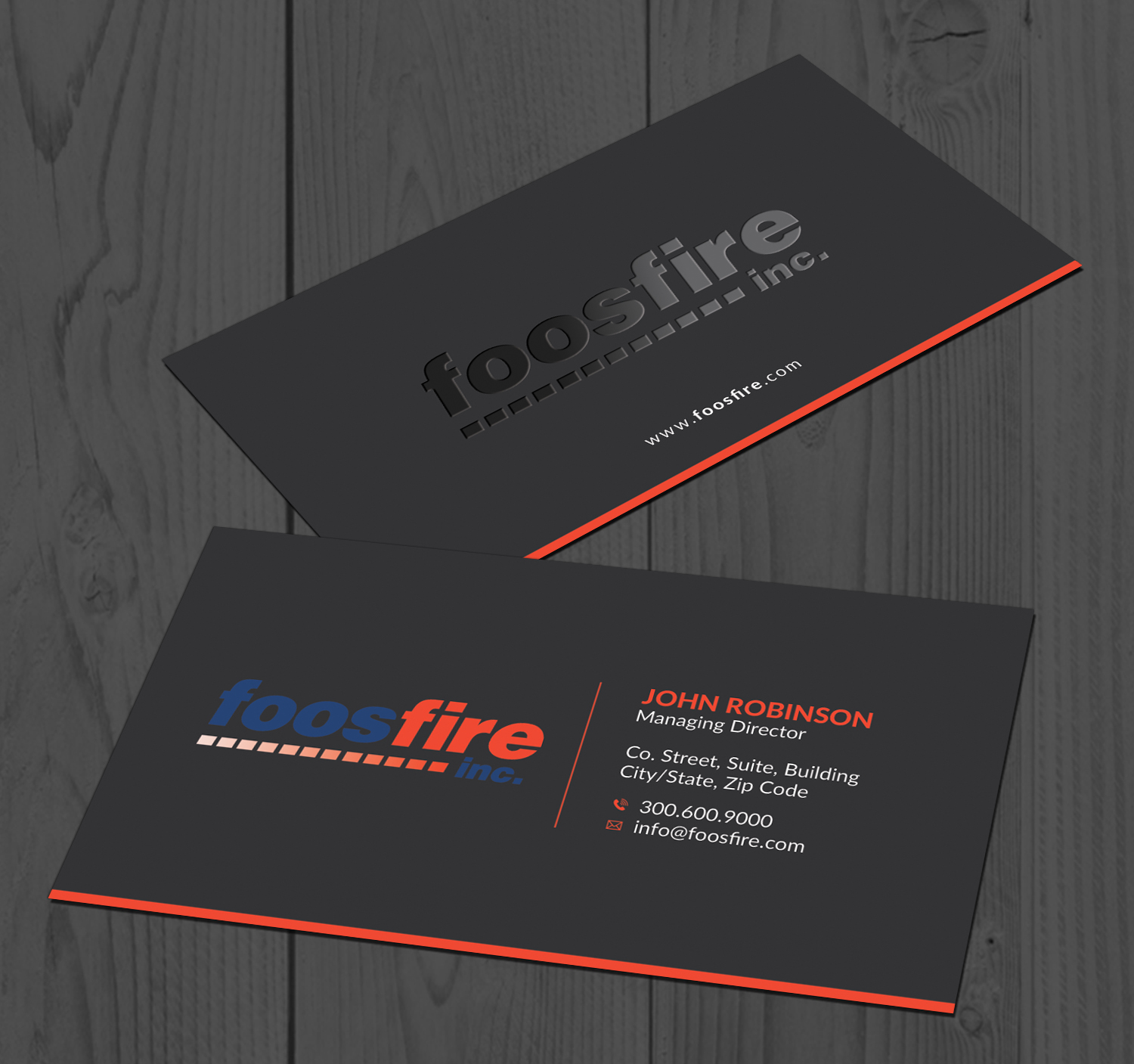 Business Card Design by OxonoArt for Foos Fire, Inc. | Design #20930160