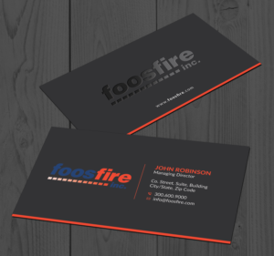 Business Card Design by OxonoArt for Foos Fire, Inc. | Design: #20930160