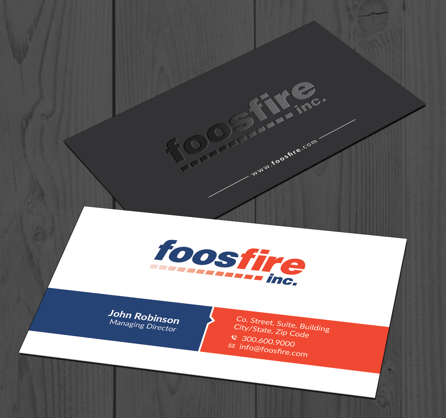 Business Card Design by OxonoArt for Foos Fire, Inc. | Design #20930161