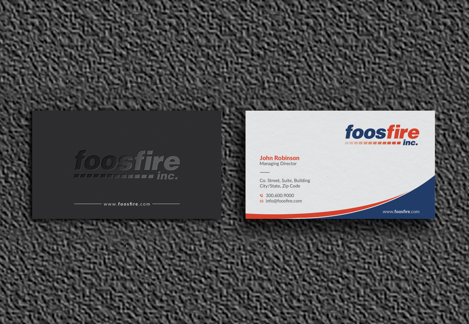 Business Card Design by OxonoArt for Foos Fire, Inc. | Design #20930162