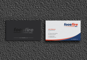 Foos Fire Company Business Cards | Business Card Design by OxonoArt