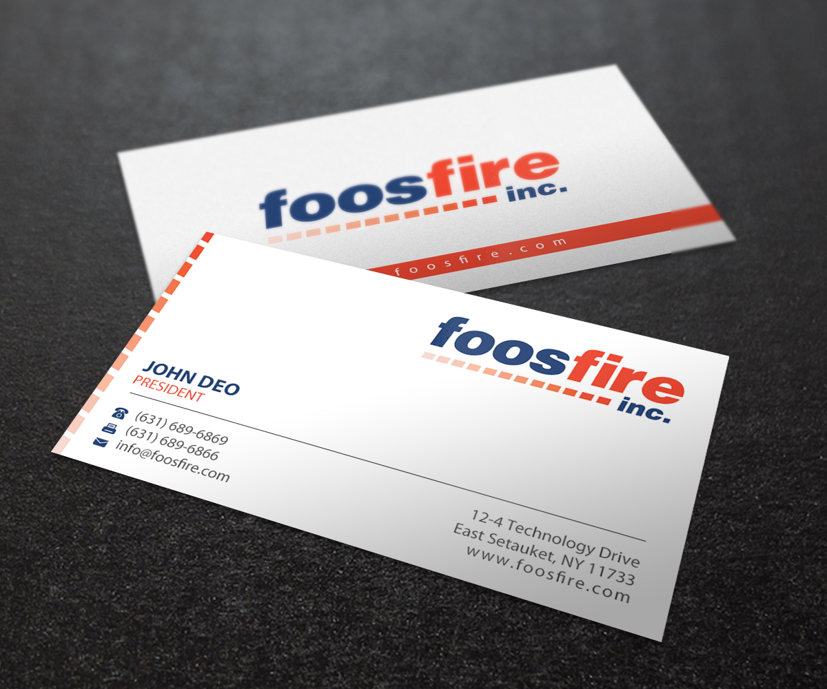 Design de Carte de Visite par Brand aid pour Foos Fire, Inc. | Design #20939430
