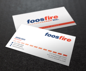 Diseño de Tarjeta de Presentación por Brand aid para Foos Fire, Inc. | Diseño: #20939431