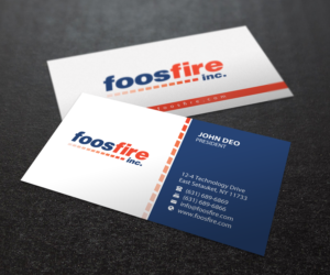 Diseño de Tarjeta de Presentación por Brand aid para Foos Fire, Inc. | Diseño: #20939432