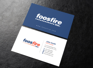 Visitenkarten-Design von chandrayaan.creative für Foos Fire, Inc. | Design #20937734