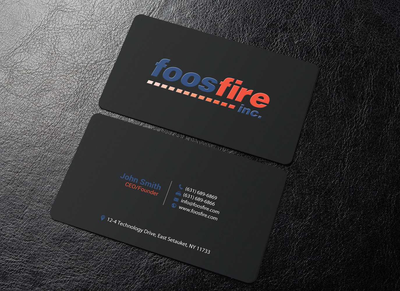 Business Card Design by chandrayaan.creative for Foos Fire, Inc. | Design #20939476
