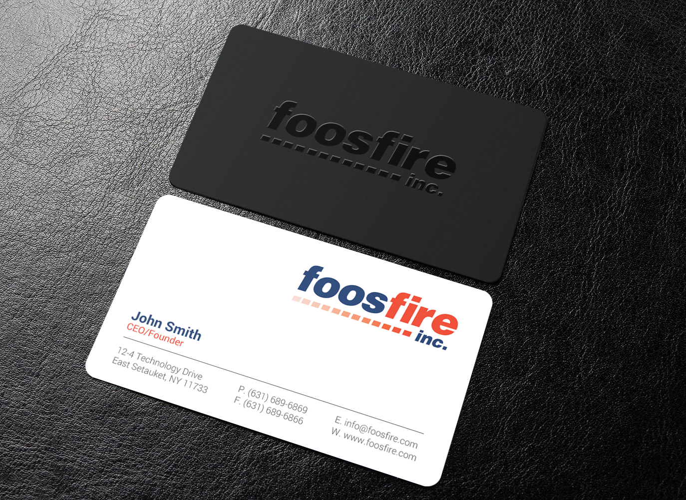 Business Card Design by chandrayaan.creative for Foos Fire, Inc. | Design #20939491
