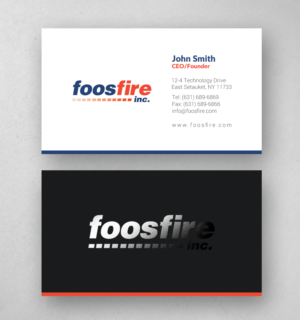 Visitenkarten-Design von chandrayaan.creative für Foos Fire, Inc. | Design: #20939493