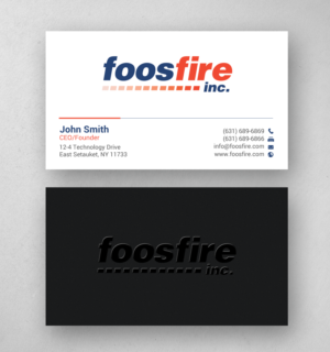 Visitenkarten-Design von chandrayaan.creative für Foos Fire, Inc. | Design: #20939495