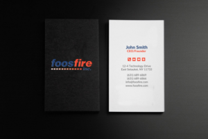 Visitenkarten-Design von chandrayaan.creative für Foos Fire, Inc. | Design: #20939499
