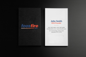 Visitenkarten-Design von chandrayaan.creative für Foos Fire, Inc. | Design: #20939500