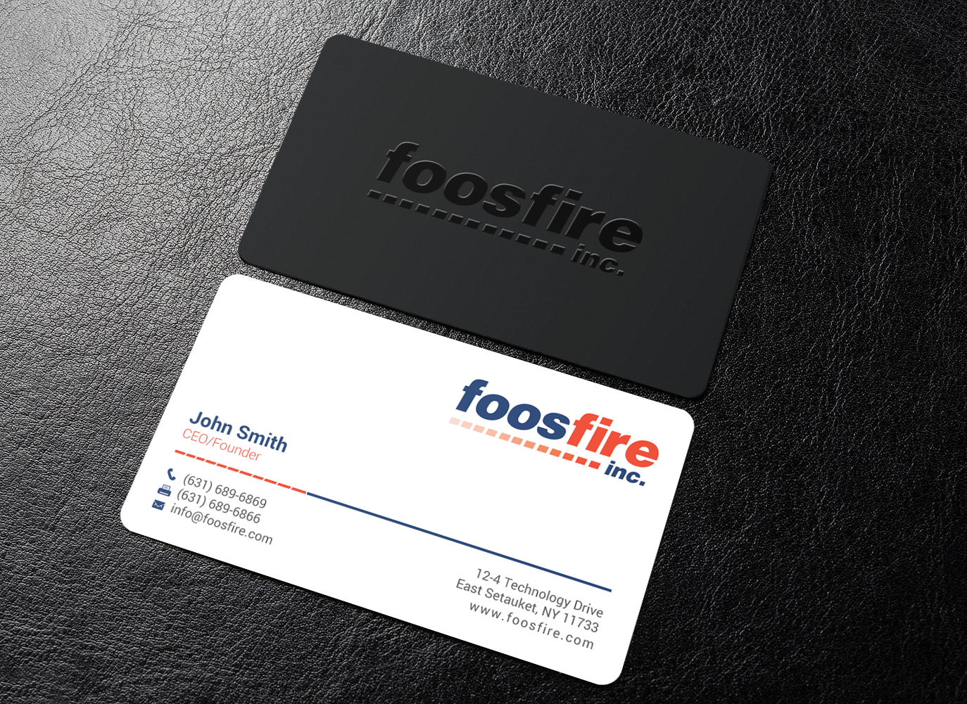 Business Card Design by chandrayaan.creative for Foos Fire, Inc. | Design #20939508