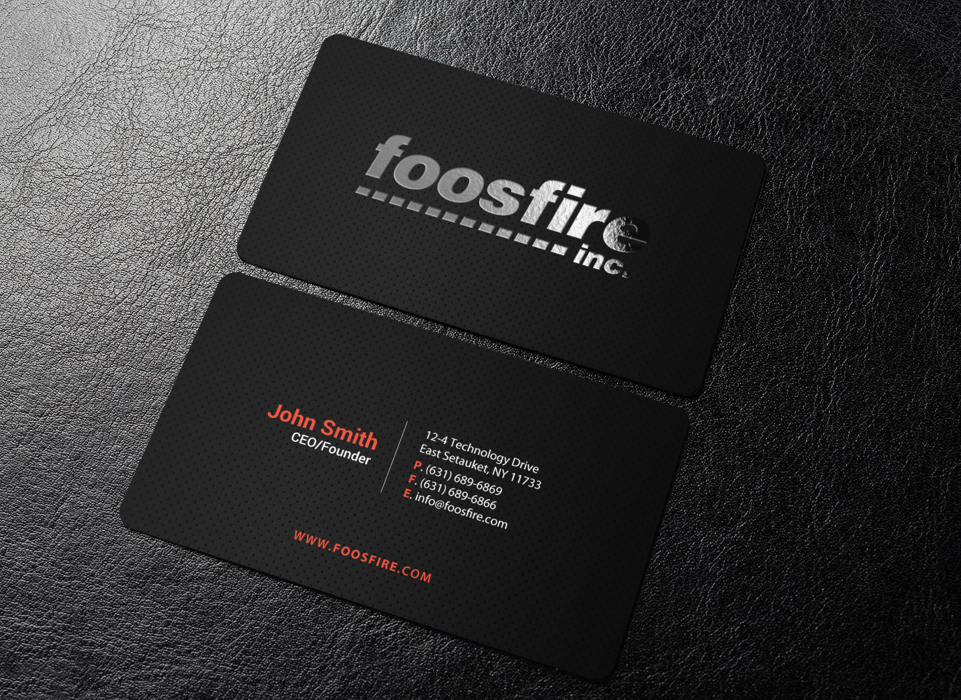 Business Card Design by chandrayaan.creative for Foos Fire, Inc. | Design #20947974