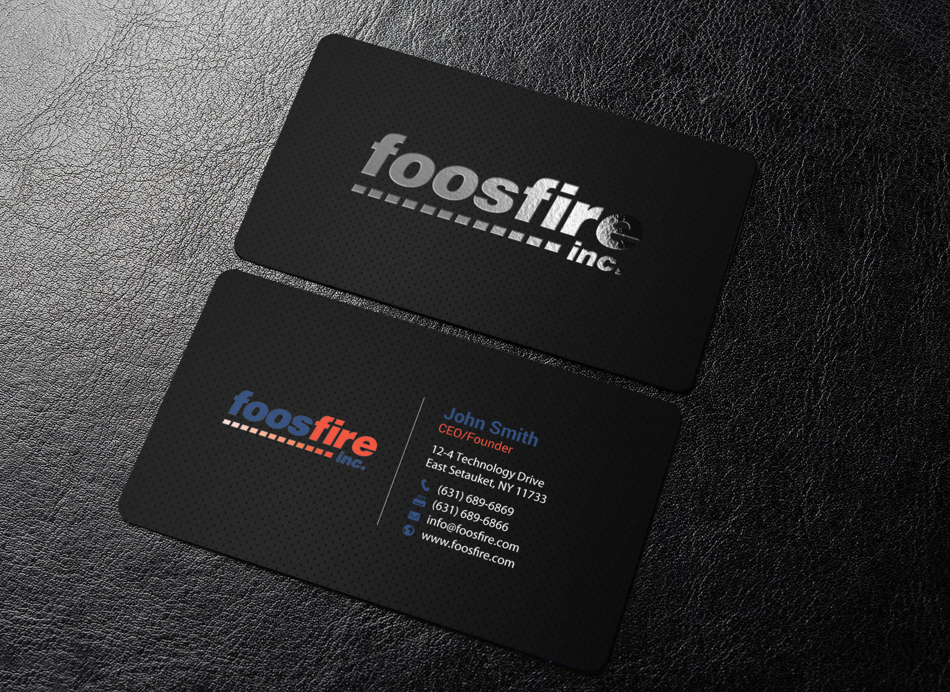Business Card Design by chandrayaan.creative for Foos Fire, Inc. | Design #20947976