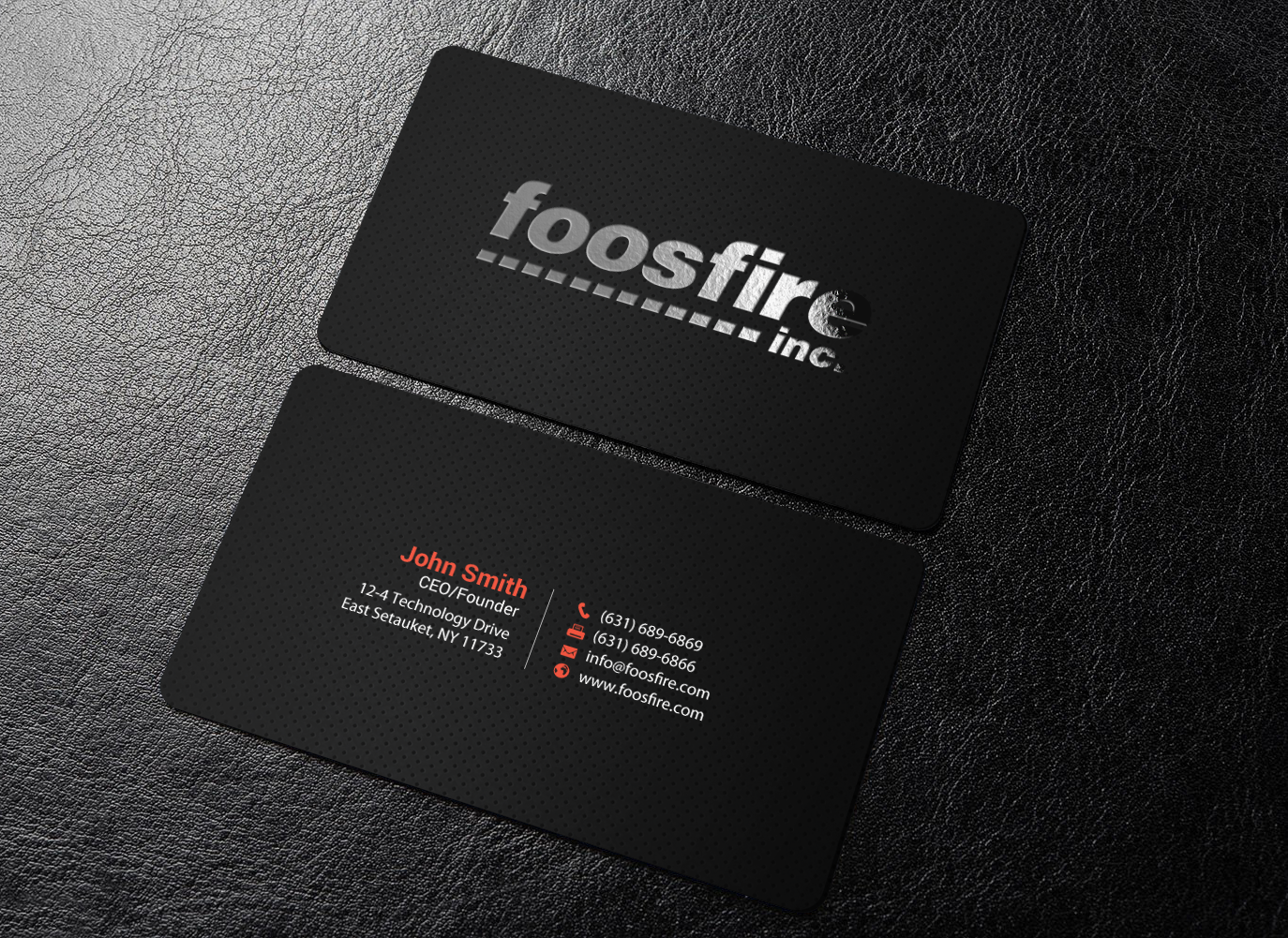 Business Card Design by chandrayaan.creative for Foos Fire, Inc. | Design #20947978