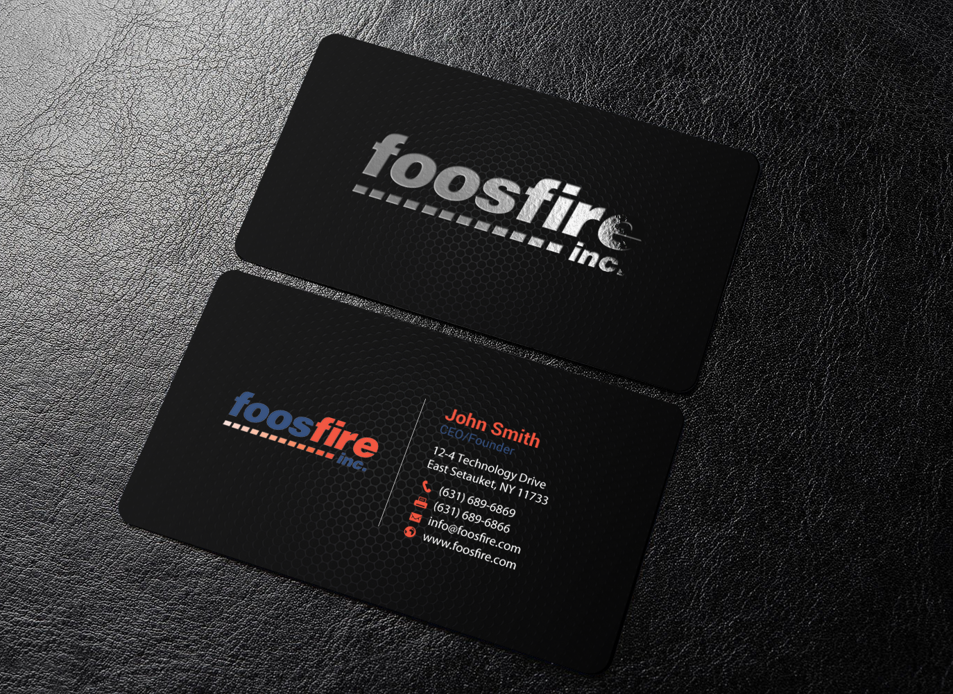 Business Card Design by chandrayaan.creative for Foos Fire, Inc. | Design #20947980