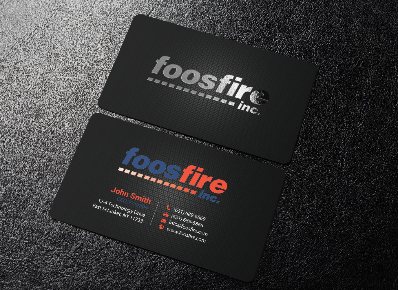 Business Card Design by chandrayaan.creative for Foos Fire, Inc. | Design #20947982