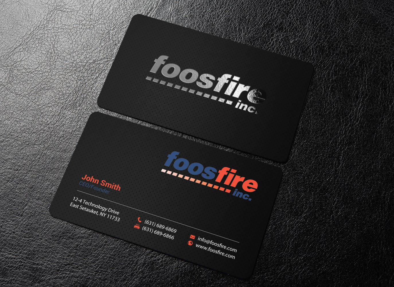 Business Card Design by chandrayaan.creative for Foos Fire, Inc. | Design #20947983
