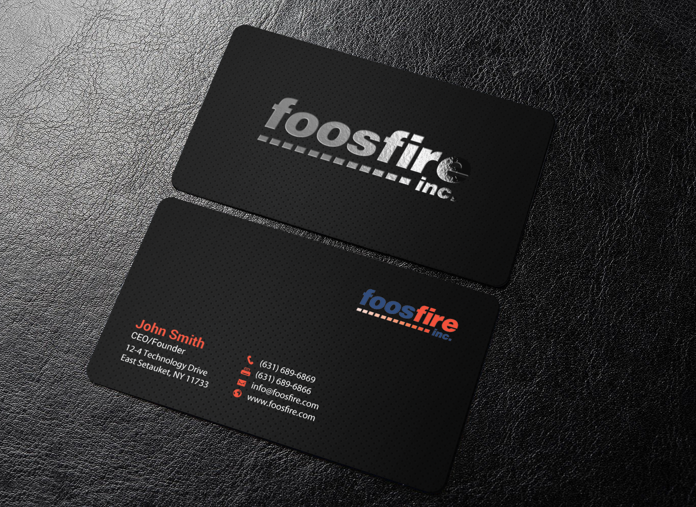Business Card Design by chandrayaan.creative for Foos Fire, Inc. | Design #20947984