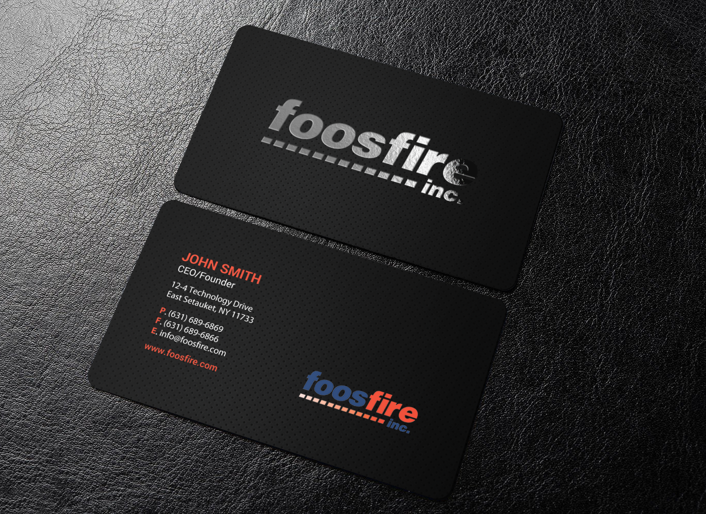 Business Card Design by chandrayaan.creative for Foos Fire, Inc. | Design #20947986