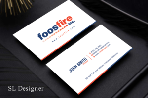 Diseño de Tarjeta de Presentación por SL Designer para Foos Fire, Inc. | Diseño: #20927357