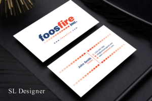 Diseño de Tarjeta de Presentación por SL Designer para Foos Fire, Inc. | Diseño: #20940281