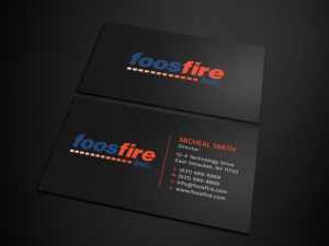 Diseño de Tarjeta de Presentación por Tripti Ranjan Gain para Foos Fire, Inc. | Diseño: #20924434