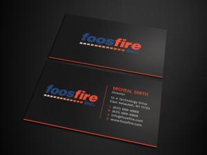 Diseño de Tarjeta de Presentación por Tripti Ranjan Gain para Foos Fire, Inc. | Diseño: #20924435