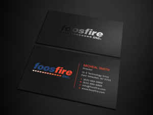 Diseño de Tarjeta de Presentación por Tripti Ranjan Gain para Foos Fire, Inc. | Diseño: #20924437