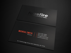 Business Card Design by Tripti Ranjan Gain for Foos Fire, Inc. | Design: #20924444
