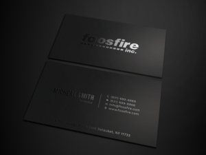Business Card Design by Tripti Ranjan Gain for Foos Fire, Inc. | Design: #20924446