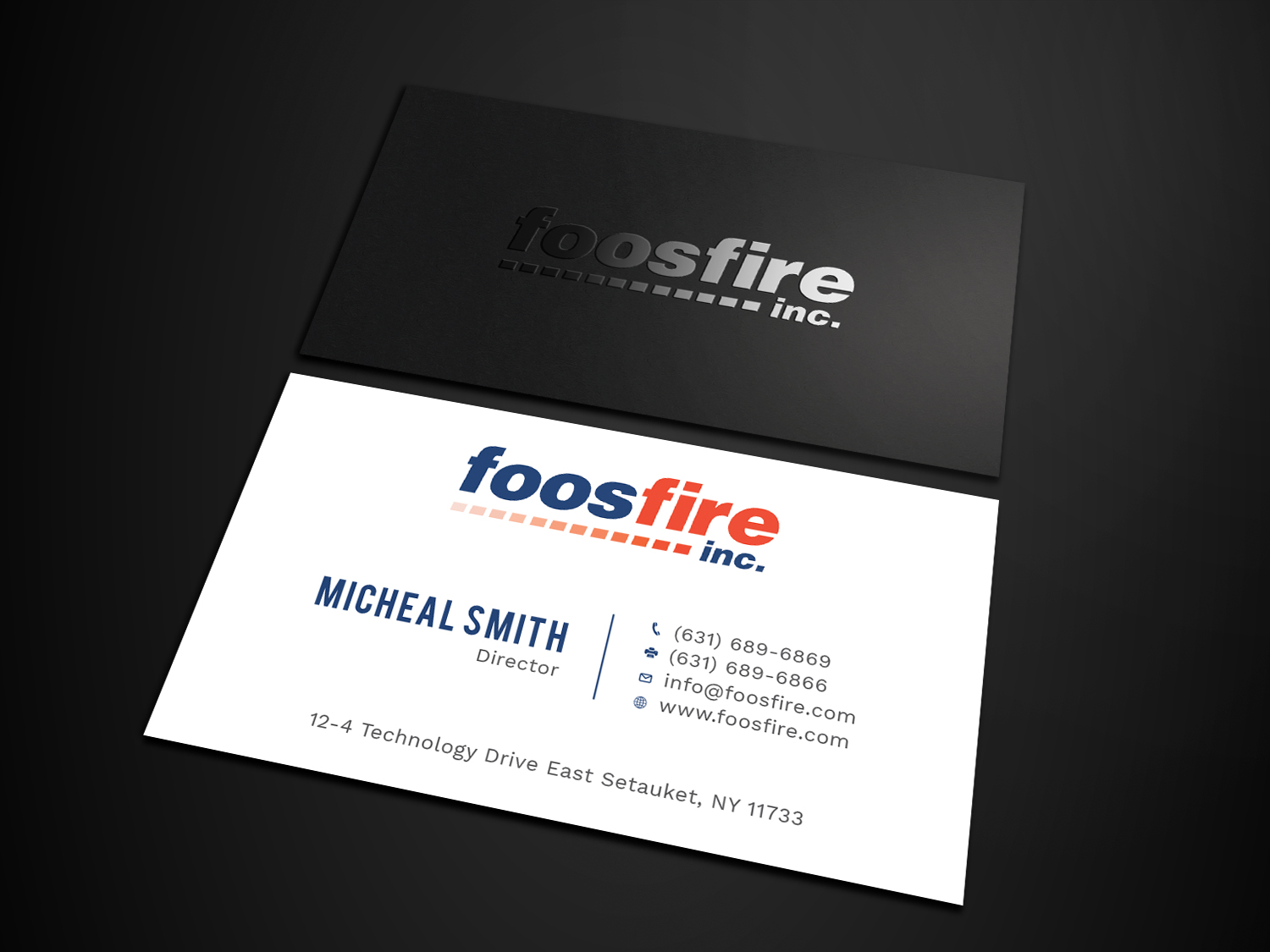 Design de Carte de Visite par Tripti Ranjan Gain pour Foos Fire, Inc. | Design #20924447