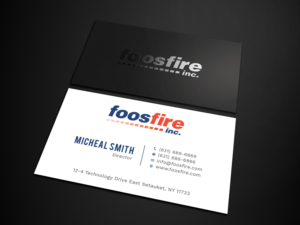Diseño de Tarjeta de Presentación por Tripti Ranjan Gain para Foos Fire, Inc. | Diseño: #20924447