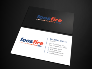 Diseño de Tarjeta de Presentación por Tripti Ranjan Gain para Foos Fire, Inc. | Diseño: #20924450