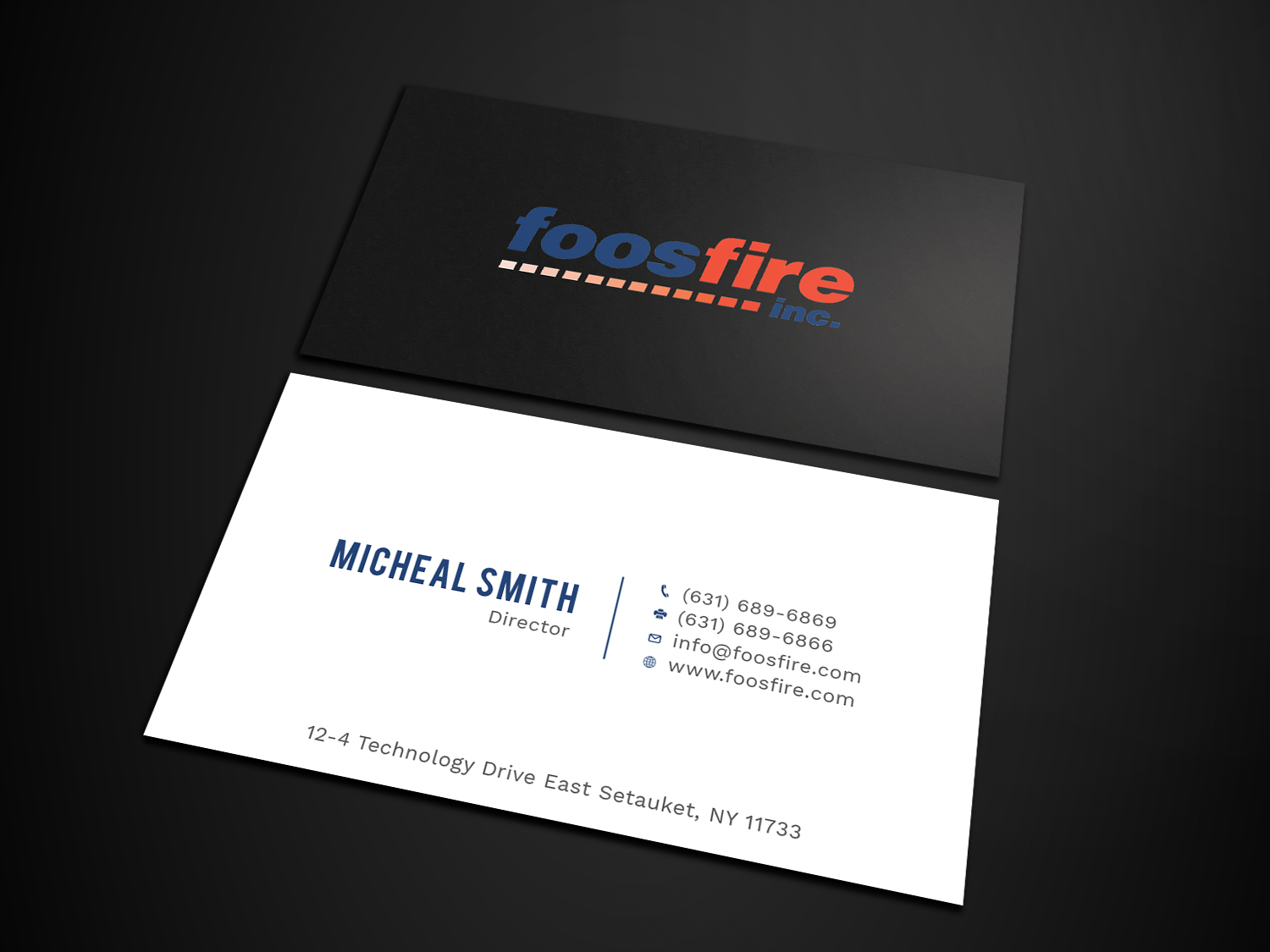 Design de Carte de Visite par Tripti Ranjan Gain pour Foos Fire, Inc. | Design #20924451