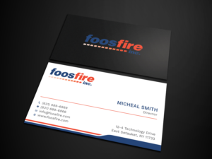 Diseño de Tarjeta de Presentación por Tripti Ranjan Gain para Foos Fire, Inc. | Diseño: #20924453
