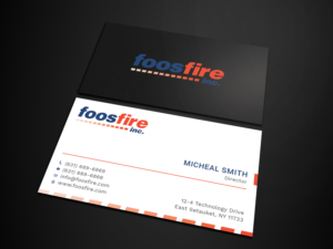 Diseño de Tarjeta de Presentación por Tripti Ranjan Gain para Foos Fire, Inc. | Diseño: #20924455