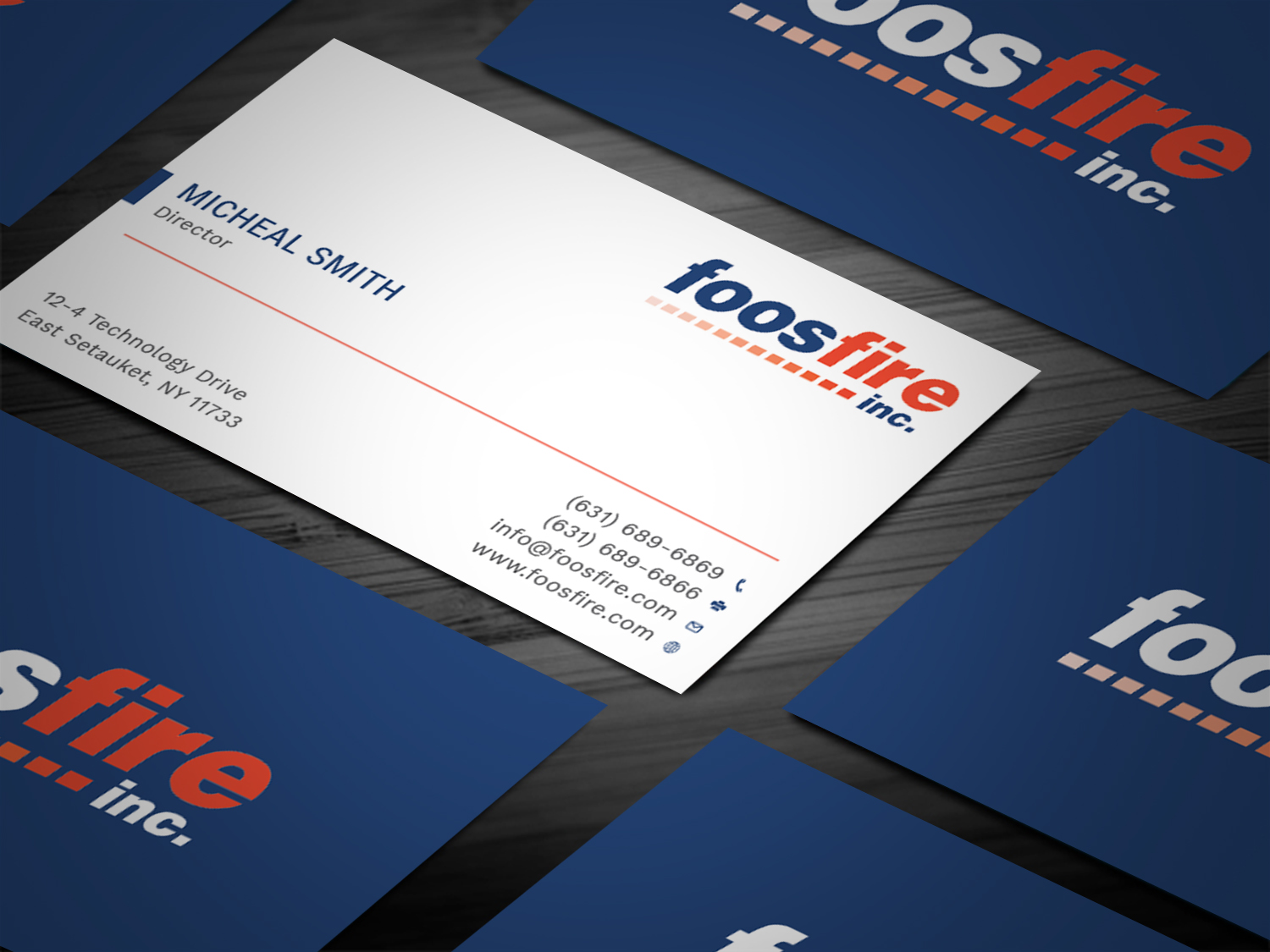 Diseño de Tarjeta de Presentación por Tripti Ranjan Gain para Foos Fire, Inc. | Diseño #20924458