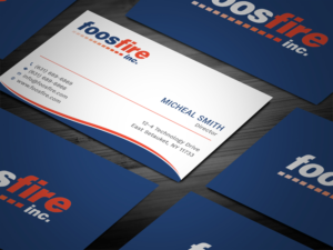 Diseño de Tarjeta de Presentación por Tripti Ranjan Gain para Foos Fire, Inc. | Diseño: #20924459