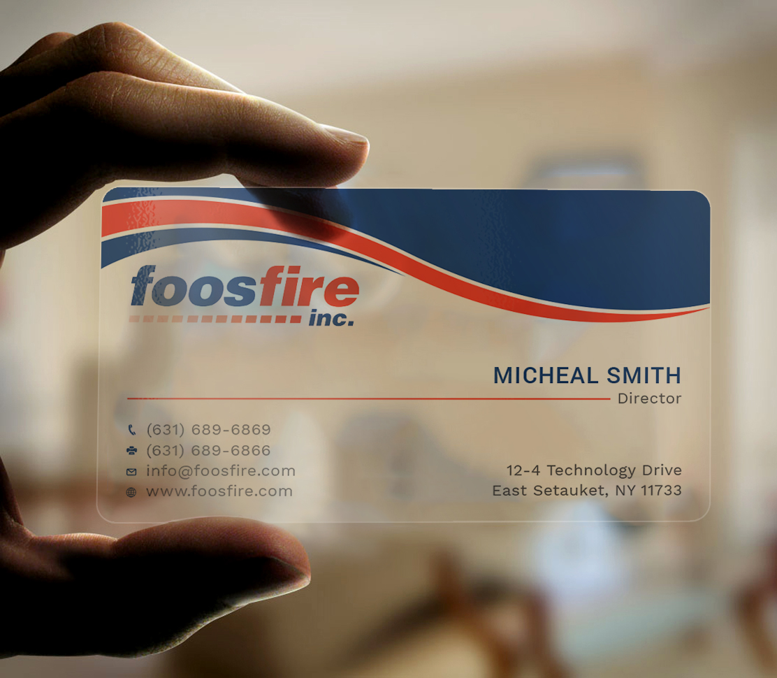 Diseño de Tarjeta de Presentación por Tripti Ranjan Gain para Foos Fire, Inc. | Diseño #20924462