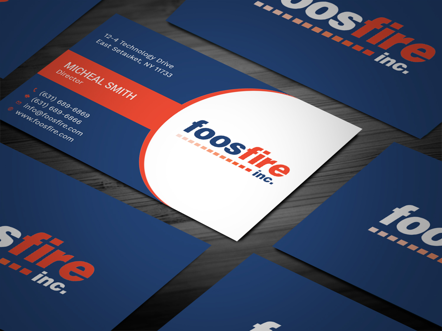 Diseño de Tarjeta de Presentación por Tripti Ranjan Gain para Foos Fire, Inc. | Diseño #20924482