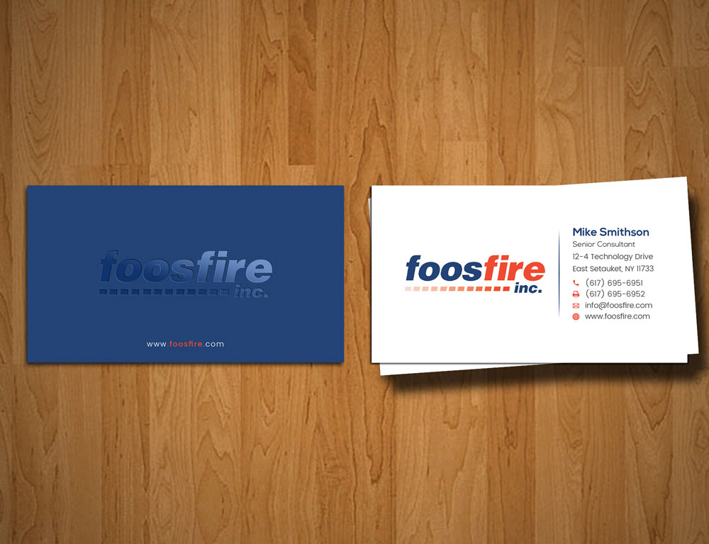 Business Card Design by alex_etel for Foos Fire, Inc. | Design #20923544