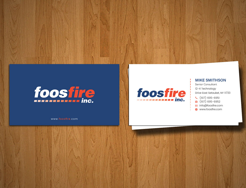 Business Card Design by alex_etel for Foos Fire, Inc. | Design #20942438