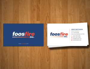 Business Card Design by alex_etel for Foos Fire, Inc. | Design: #20942438