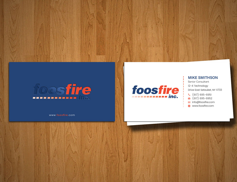Business Card Design by alex_etel for Foos Fire, Inc. | Design #20942439