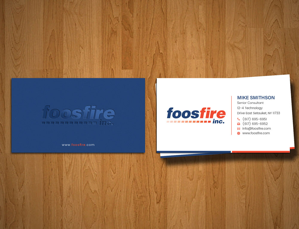 Business Card Design by alex_etel for Foos Fire, Inc. | Design #20942446